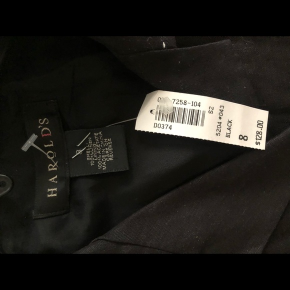 Harolds Long Black Linen Dress - Picture 2 of 5